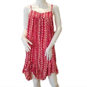 KARMA Hwy Red Ivory Babydoll Fluffer Mini Dress OS NWT